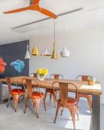 6x industriële Pole to pole café/eetkamer stoelen, Ophalen