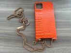 NIEUW Ideal of Sweden Iphone 11 hoesje croco oranje goed, Ophalen of Verzenden, Zo goed als nieuw, IPhone 11, Hoesje of Tasje