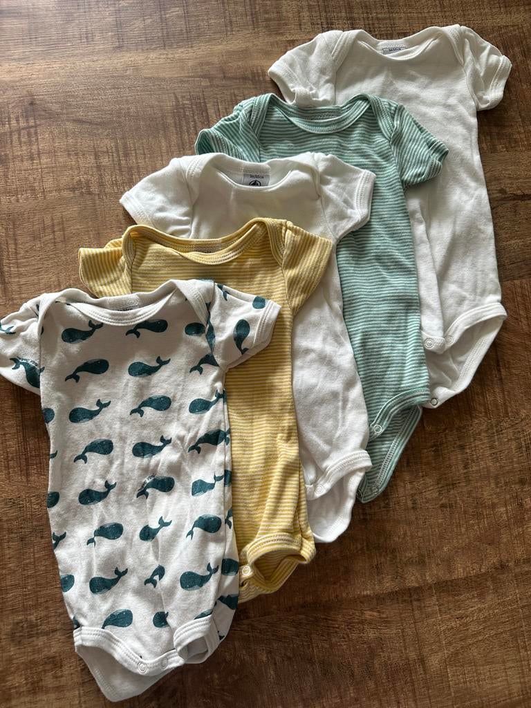 8 Rompers o.a. Petit Bateau Maat 60, Ophalen of Verzenden, Gebruikt, Maat 56