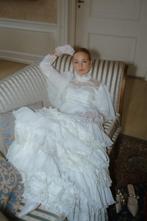 Prachtige jaren ’70 trouwjurk, sluier en handschoenen, Kleding | Dames, Trouwkleding en Trouwaccessoires, Ophalen of Verzenden