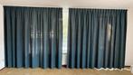 Overgordijnen, Huis en Inrichting, Stoffering | Gordijnen en Lamellen, Ophalen, Zo goed als nieuw, Blauw, 200 cm of meer