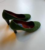 Appelgroen suède pumps 39, Pumps, Ophalen of Verzenden, Groen, Onbekend