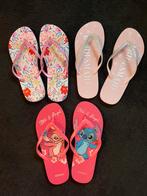 3 Paar teenslippers maat 40, Slippers, Ophalen of Verzenden, Zo goed als nieuw, Roze
