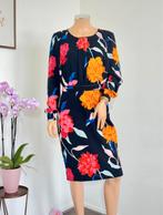 STEPS jurk maat 38 - zwart met roze en oranje bloemen, Kleding | Dames, Jurken, Maat 38/40 (M), Zwart, Ophalen of Verzenden, Zo goed als nieuw
