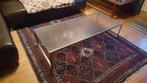 Retro vintage glazen salontafel, Mid 20th century modern, Gebruikt, 100 tot 150 cm, Glas