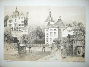 070 / Echteld Kasteel Wijenburg Zoelen & Buren  Litho 1876 beschikbaar voor biedingen