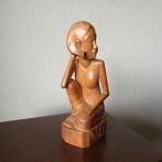 Bali, Indonesië, art deco beeld, zittende vrouw, jaren '30, Antiek en Kunst, Ophalen of Verzenden