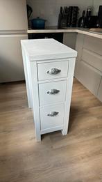 Witte smalle ladekast, Minder dan 100 cm, 25 tot 50 cm, Minder dan 50 cm, Gebruikt