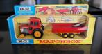 Matchbox King Size K-3 Massey Ferguson Tractor & Trailer, Ophalen of Verzenden, Gebruikt