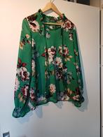 Perla Vera groene bloemblouse maat L, Ophalen of Verzenden, Zo goed als nieuw, Groen