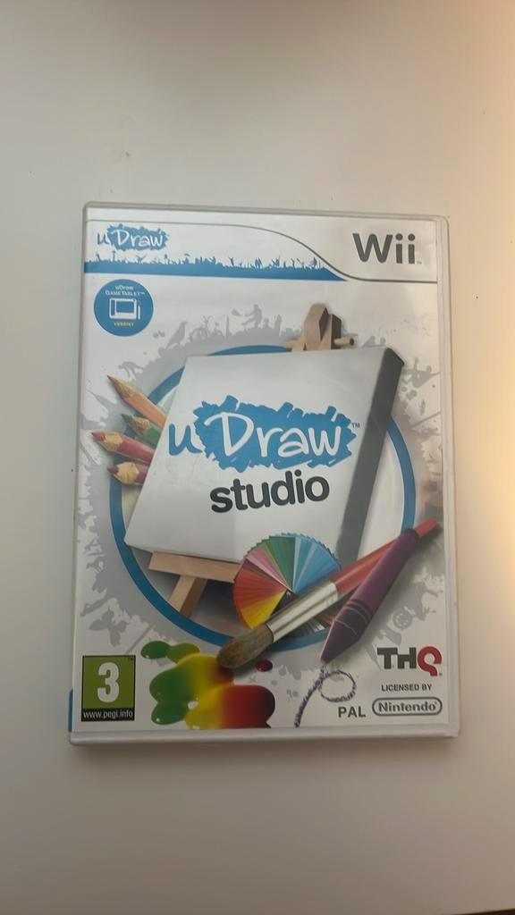 uDraw Studio Nintendo Wii €3,00 Teken je meesterwerken!, Spelcomputers en Games, Games | Nintendo Wii, Gebruikt, Puzzel en Educatief