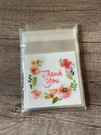 20 ‘thank you’ zakjes, Ophalen of Verzenden, Nieuw, Materiaal