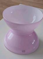 Roze vintage glazen  diabolo vaas - Anne Nilsson Design gaaf, Ophalen, Schaal, Rond, Glas