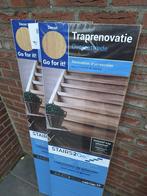 Overzettreden naturel eiken, stootbord wit Stairs2Go 136 cm, Nieuw, Trap, Minder dan 2 meter, Ophalen