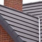 Vlakke keramische dakpannen anraciet 100 jaar garantie, Steen of Klei, Zwart, Nieuw, Ophalen of Verzenden