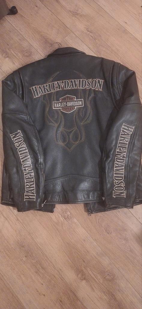 Lederen Harley Davidson Jas - Limited Edition, Kleding | Heren, Jassen | Winter, Maat 52/54 (L), Zwart, Ophalen of Verzenden
