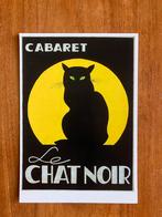 Cabaret Le Chat Noir Affiche kaart - Gielijn Escher, Ophalen of Verzenden, 1980 tot heden, Ongelopen, Cultuur en Media