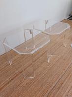 Vintage bijzettafels perspex / plexiglas jaren 70 - SALE, Huis en Inrichting, Tafels | Bijzettafels, Ophalen, ., Nieuw, .