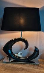 Elegante zwarte lamp met uniek design, Ophalen, Metaal, Zo goed als nieuw, Minder dan 100 cm