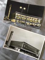 2 Fotokaarten van het station in Eindhoven (jaren vijftig), 1940 tot 1960, Ongelopen, Ophalen of Verzenden, Noord-Brabant