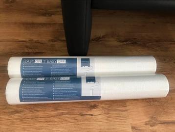 2 rollen Action vliesbehang 53 cm x 10 m wit NIEUW  beschikbaar voor biedingen