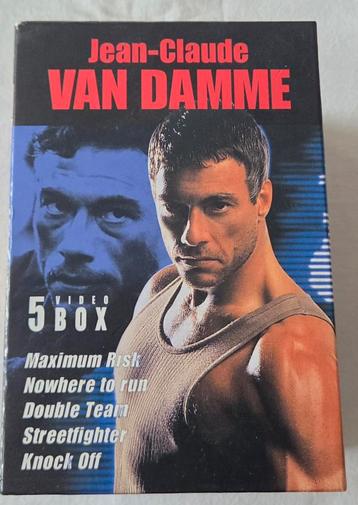 Jean-Claude Van Damme 5 Film Box VHS Actie/Martial-Arts beschikbaar voor biedingen