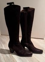 Manfield suede laars bruin maat 38, Hoge laarzen, Bruin, Ophalen of Verzenden, Zo goed als nieuw