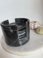 Set marmeren onderzetters, Huis en Inrichting, Woonaccessoires | Onderzetters, Ophalen of Verzenden, Zo goed als nieuw, Glas of Kopje