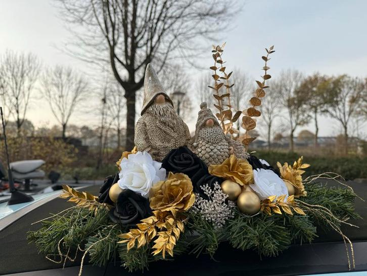 Kerststuk met licht en kabouters, Diversen, Kerst, Nieuw, Ophalen