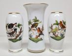 Drie Herend miniatuur vaasjes Rothschild Bird decor., Antiek en Kunst, Ophalen of Verzenden