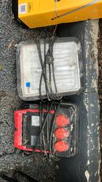2x bouwlamp met stekkeraansluitingen, Ophalen, Gebruikt, 50 tot 200 watt