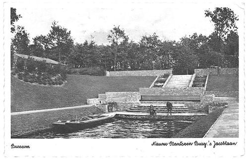 959038 Bussum Nieuwe Plantsoen Brug s Jacoblaan 1936 Gelopen, Verzamelen, Ansichtkaarten | Nederland, Gelopen, Noord-Holland, 1920 tot 1940