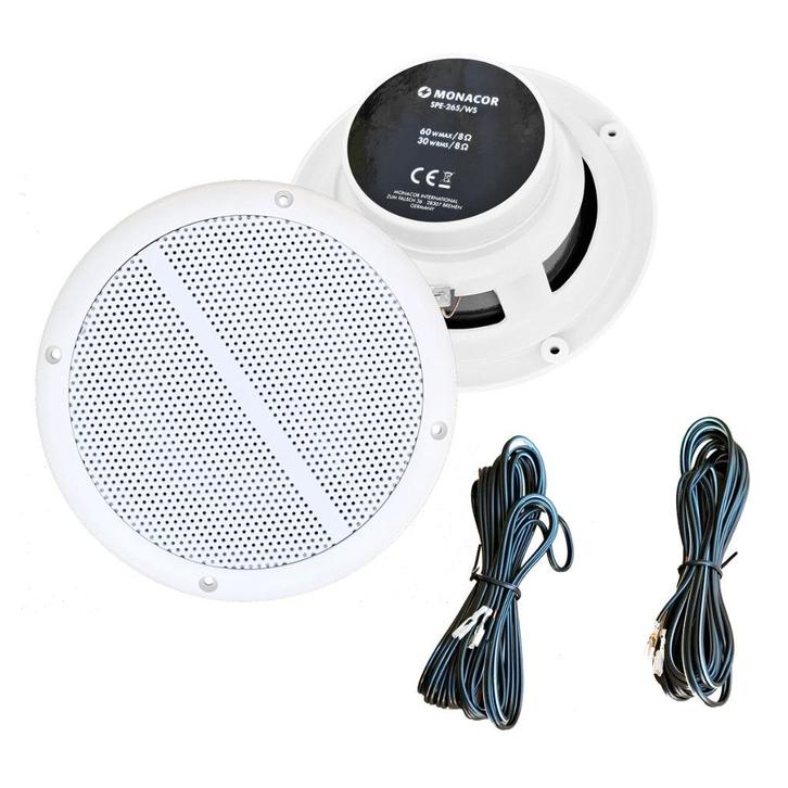 Inbouwspeaker set 8 Ohm - 30 Watt - plafond luidsprekers, Audio, Tv en Foto, Luidsprekers, Nieuw, Overige typen, Minder dan 60 watt