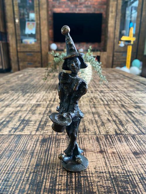 Beeld clown brons, van Corry Ammerlaan, Antiek en Kunst, Antiek | Koper en Brons, Brons, Ophalen