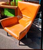 Vintage Foxxy Fauteuil Gerard van den Berg - 1993, Ophalen, Gebruikt, 50 tot 75 cm, Leer