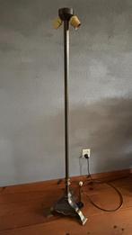Staande Vintage schemerlamp voet brons metaal, Huis en Inrichting, Lampen | Vloerlampen, Ophalen, Gebruikt, Vintage, Metaal