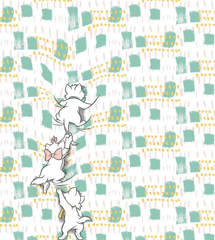 Aristocats Vlies Behang 250x280 - Disney - Gratis Verzending, Huis en Inrichting, Stoffering | Behang, minder dan 10 m², Ophalen of Verzenden