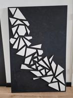 Schilderij zwart/wit 80x120 cm, Huis en Inrichting, Woonaccessoires | Schilderijen, Tekeningen en Foto's, Ophalen, Zo goed als nieuw