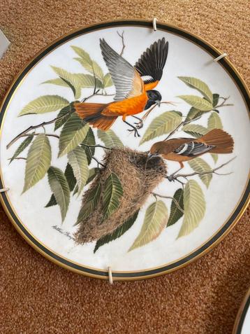 Franklin Porselein Baltimore Oriole Bord beschikbaar voor biedingen
