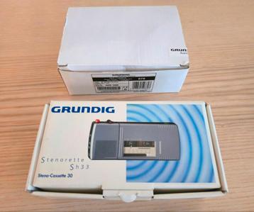 Dictafoon Grundig SH 33 met 3x DAT-tapes in doos (z.g.a.n.) beschikbaar voor biedingen