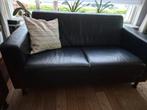 Donkerblauw bankstel, Huis en Inrichting, Banken | Bankstellen, Ophalen, Gebruikt, 75 tot 100 cm