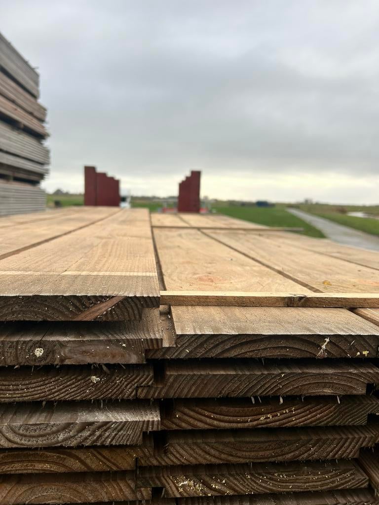 Douglas sponningrabat 18x195mm fijnbezaagd, Planken, Nieuw, Ophalen of Verzenden, Hardhout