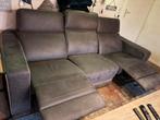 Elektrisch verstelbare 3 zitsbank, Huis en Inrichting, Banken | Complete zithoeken, Ophalen, Gebruikt, Stof