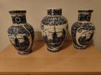 Delfts blauwe vazen 3x, Antiek en Kunst, Ophalen