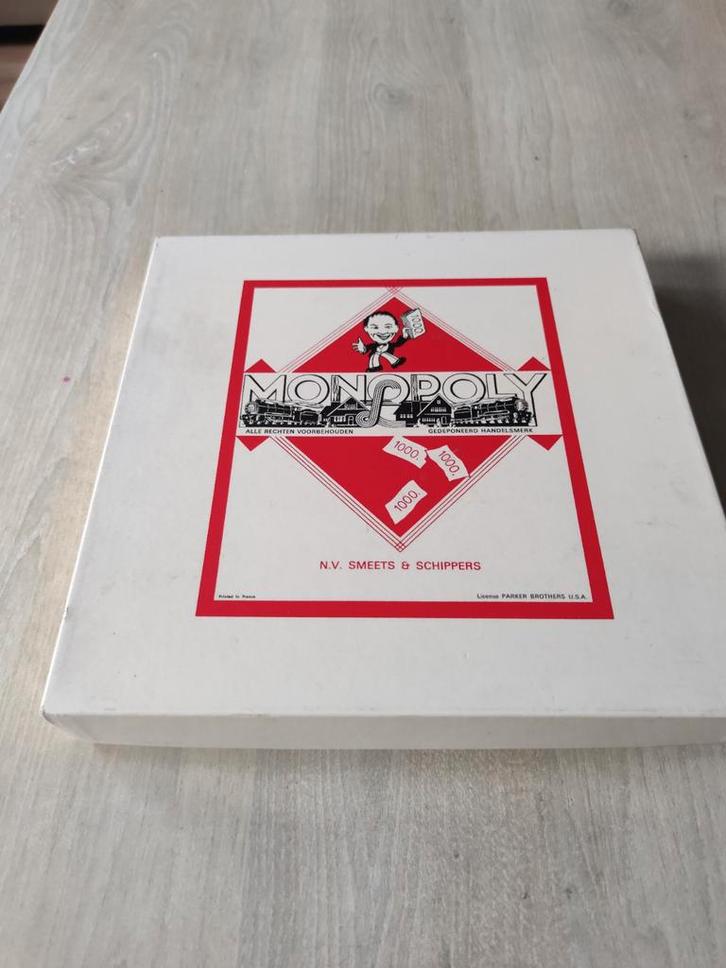 Vintage Monopoly Bordspel - N.V. Smeets & Schippers, Hobby en Vrije tijd, Gezelschapsspellen | Bordspellen, Gebruikt, Drie of vier spelers