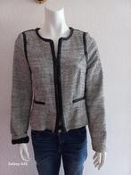Grijs blazer jasje met zilverdraad van Expresso, maat 42, Expresso, Maat 42/44 (L), Ophalen of Verzenden, Zo goed als nieuw