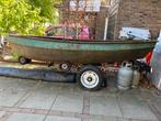 Stalen gracht sloepje/bootje inclusief trailer! opknapper!, Watersport en Boten, Ophalen, Gebruikt