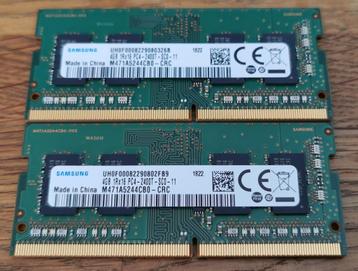 2 stuks RAM SAMSUNG 4GB 1Rx16 – PC4 – 2400T – SCO - 11 beschikbaar voor biedingen