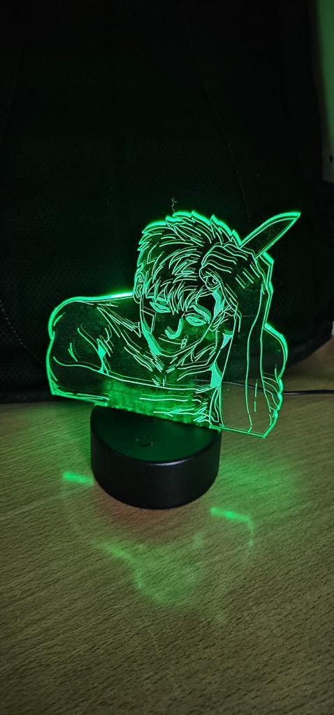 Anime lamp 3 soorten! Sangwoo, Dabi en 2x Levi, Huis en Inrichting, Lampen | Overige, Zo goed als nieuw, Ophalen of Verzenden