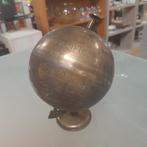 Koperen messing wereldbol, Ophalen of Verzenden